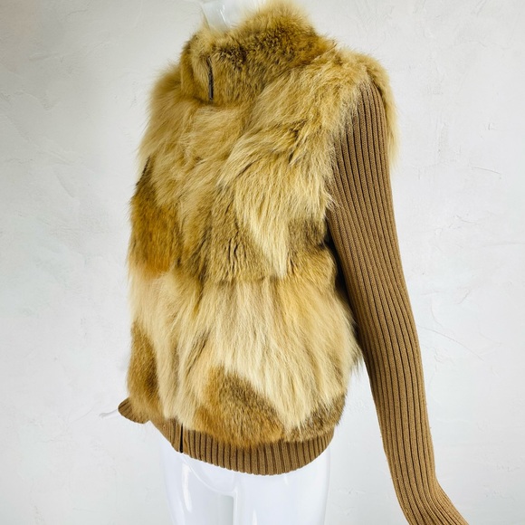 Vintage Fox Fur knitted sleeve jacket - Picture 7 of 15